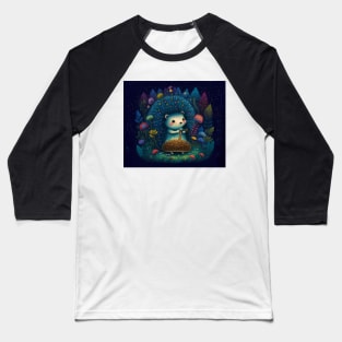 Hedgehog Fairy Tale Scene Baseball T-Shirt